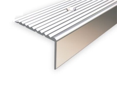Listwa - profil schodowy aluminiowy  20x20 1,8m srebro
