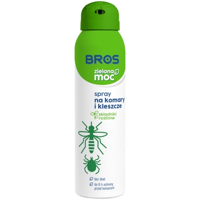 Spray na komary i kleszcze Zielona Moc 90ml BROS