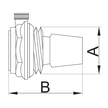Odpowietrznik automatyczny 1” LH grzejnikowy lewy gwint Hydroland (2)