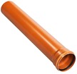 Rura kanalizacyjna PVC 160x2000x4,0mm zewnętrzna pomarańcz SN 4 Kanplast KZ-RV-06-0-20-4W-P (1)