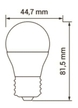 Żarówka LED E-27 6W. 230V ORO-TOTO (2)