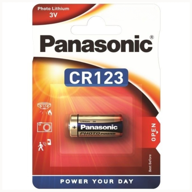 Bateria CR123 Panasonic 5018LC litowa CR17345 17x34,5mm 3V (1)