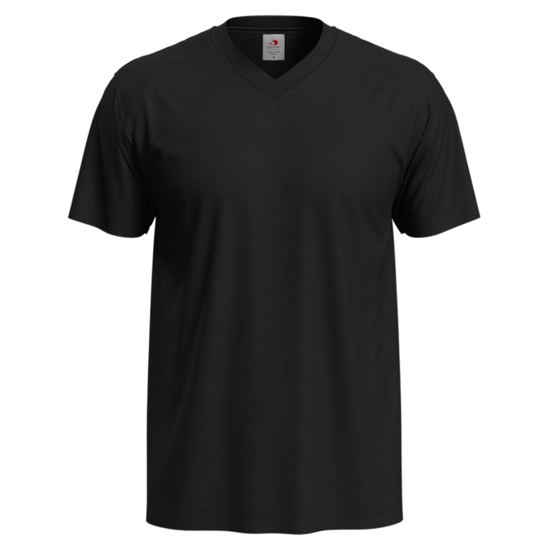 Koszulka męska czarna roz.XL 155 g/m² Stedman Classic-T T-shirt V-neck ST2300 (1)