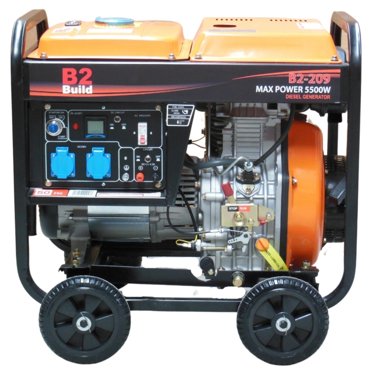 Agregat prądotwórczy 5000/5500W 230V diesel B2-209 (1)