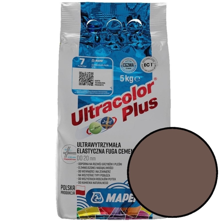 Fuga Ultracolor Plus 5 kg kolor 144 czekolada MAPEI (1)