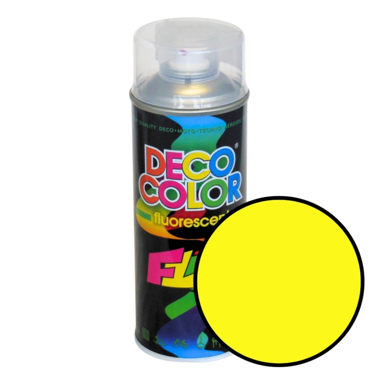 Spray 400ml fluorescencyjny żółty Deco Color 14320 (1)