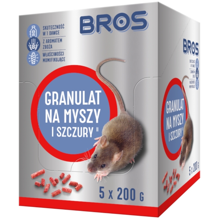 Granulat na myszy i szczury 1kg BROS (1)