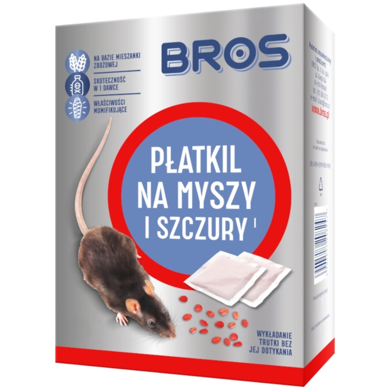 Preparat na myszy i szczury Płatkil 200g BROS (1)