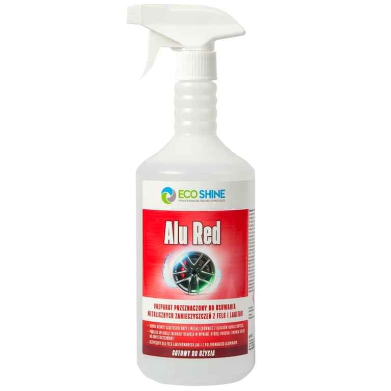 Preparat do mycia felg i kołpaków 1L Eco Shine Alu Red z krwistoczerwonym efektem (1)