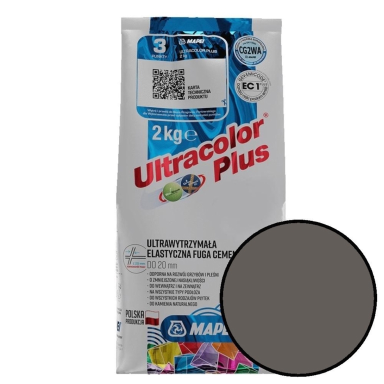 Fuga Ultracolor Plus 2 kg kolor 114 antracyt MAPEI (1)