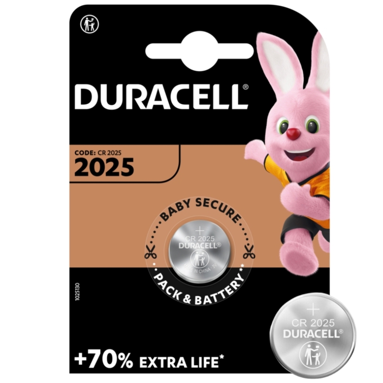 Bateria CR2025 Duracell 5003LC litowa 20x2,5mm 3V (1)