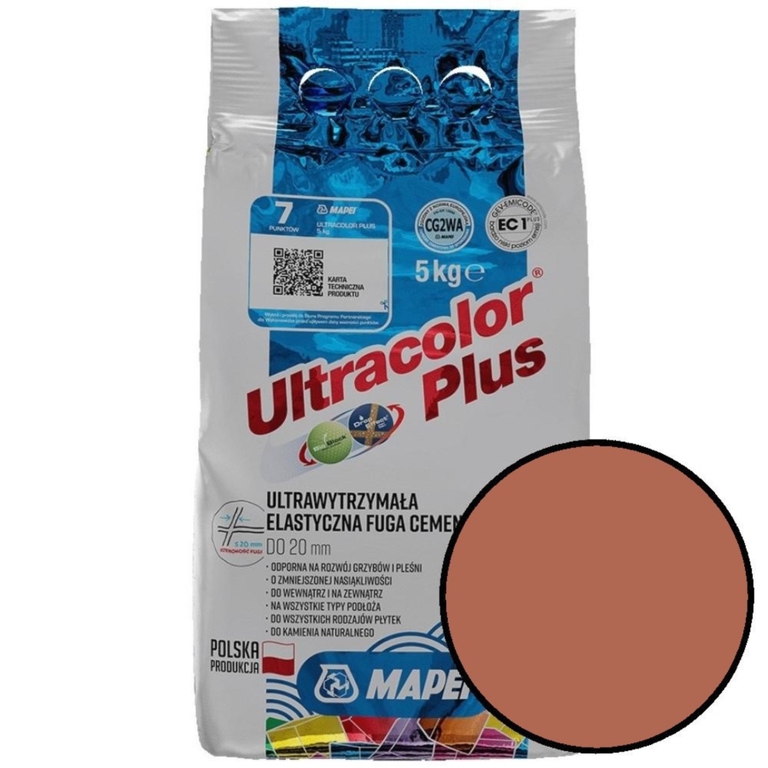 Fuga Ultracolor Plus 5 kg kolor 145 ceglasty MAPEI (1)