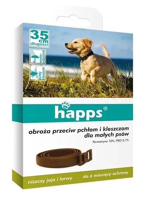 Obroża przeciw pchłom i kleszczom 35cm dla psa happs 411 (1)