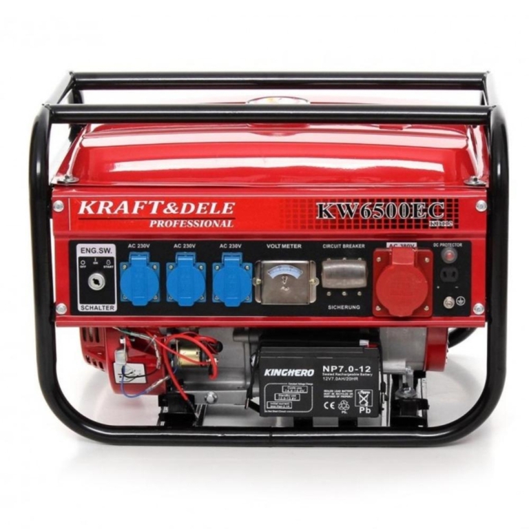 Agregat prądotwórczy 2500W 380V 230V 12V benzynowy 6,5KM Kraft&Dele KD112 (1)