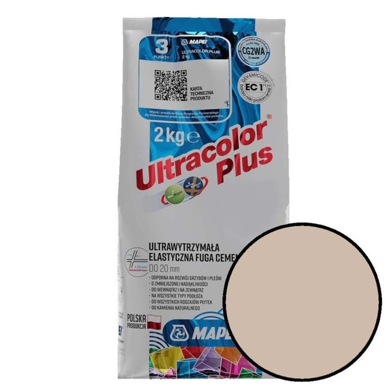 Fuga Ultracolor Plus 2 kg kolor 132 beż MAPEI (1)