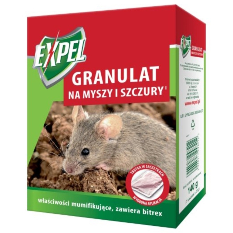 Granulat na myszy i szczury 140g Expel  BROS (1)