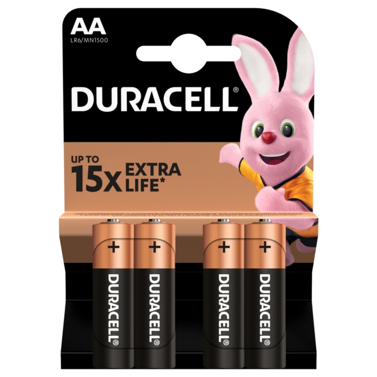 Bateria LR6 4szt. Duracell alkaliczna AA 50,5x14,5mm 1,5V (1)