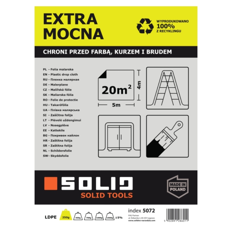 Folia LDPE Extra Mocna 4m x 5m (1)