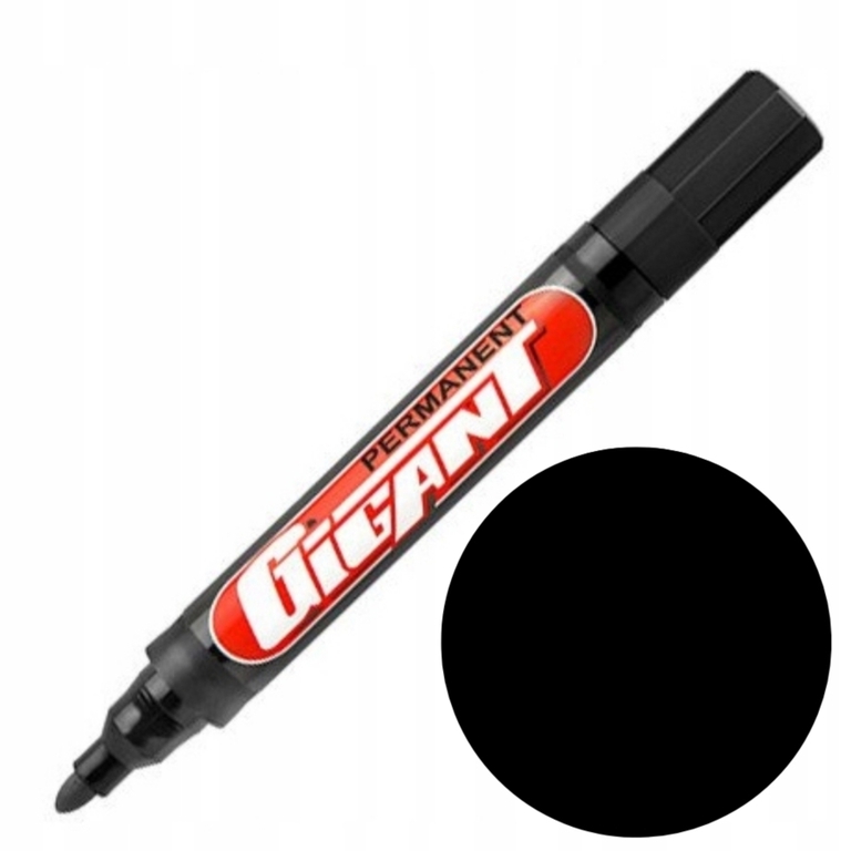 Marker permanentny czarny ⌀1,5-2,5mm Gigant Kamet KM1029 (1)