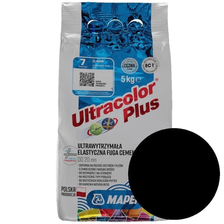 Fuga Ultracolor Plus 5 kg kolor 120 czarny MAPEI (1)
