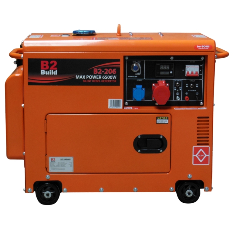 Agregat prądotwórczy 6000/6500W 380V 230V diesel B2-206 (1)