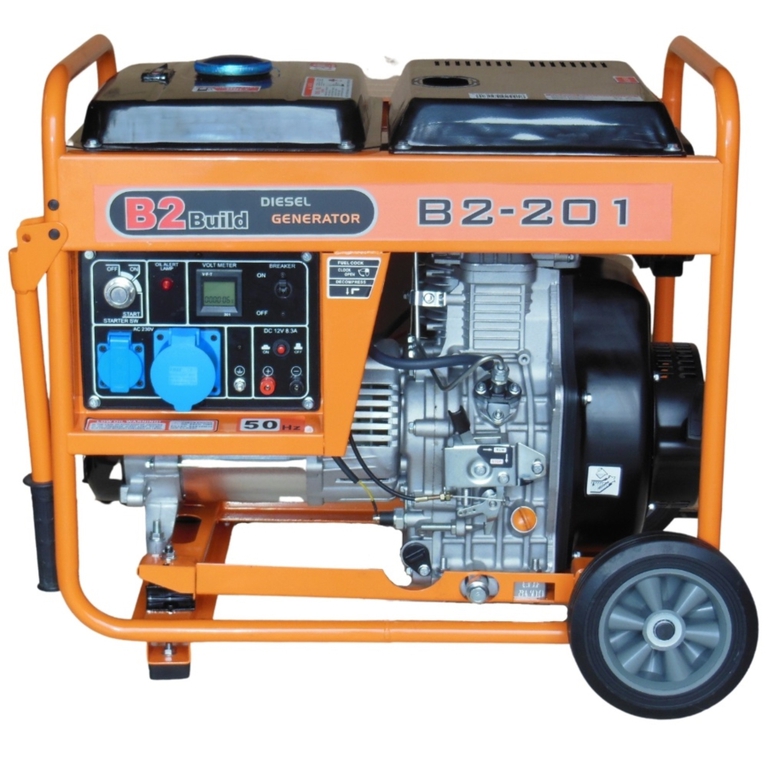 Agregat prądotwórczy 6000/6500W 230V 12V diesel B2-201 (1)