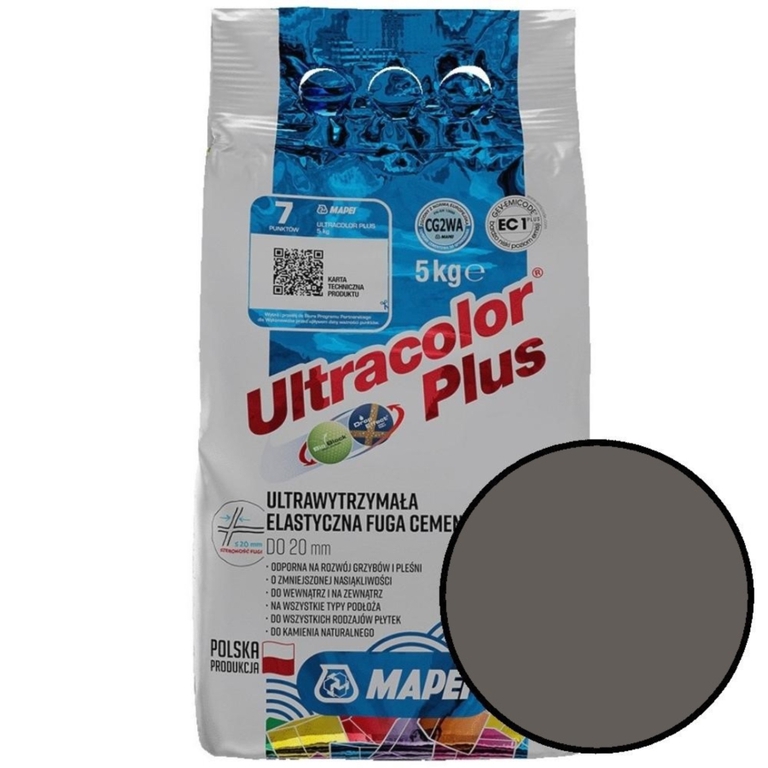 Fuga Ultracolor Plus 5 kg kolor 114 antracyt MAPEI (1)